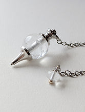 Charger l'image dans la galerie, Pendule divinatoire en cristal + bébé pendule