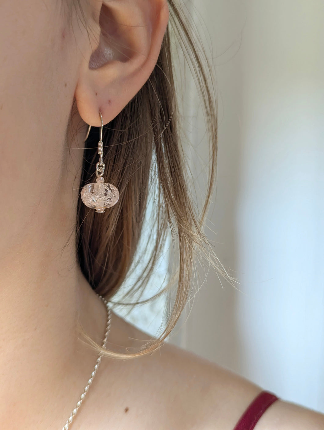 Boucles d'oreille perle de rosée